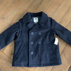 Brand New Navy blue boys 2T Old Navy Pea Coat